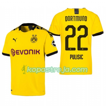 Billiga Fotbollströjor Borussia Dortmund Christian Pulisic 22 Hemma tröja 2019/20 Kortärmad